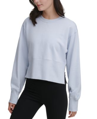 DKNY - Cotton Side-Zip Cropped Top