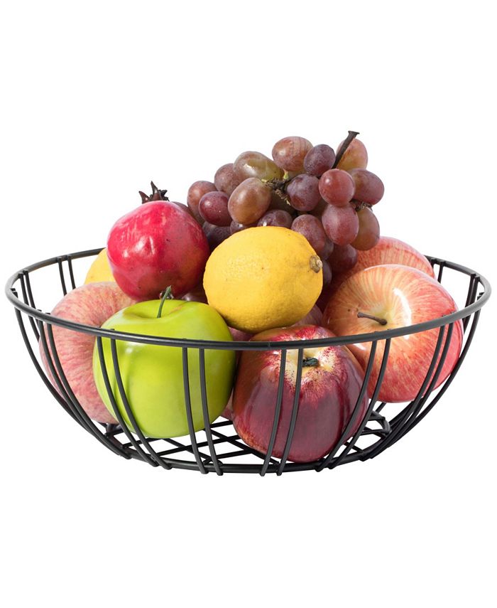 Basicwise Wire Iron Basket Fruit Bowl Macy's