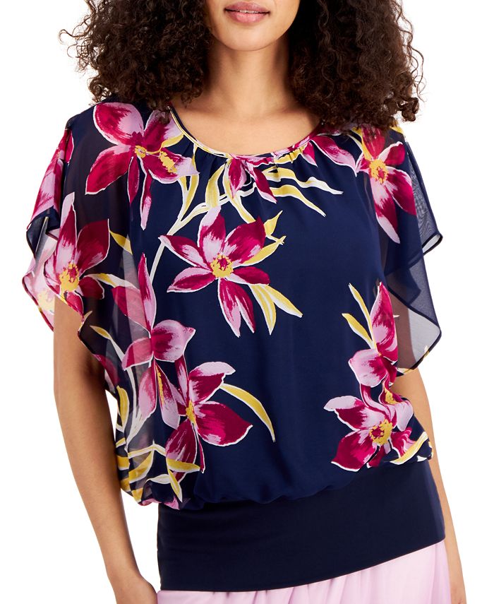 JM Collection Printed Top, Created for Macy's Macy's