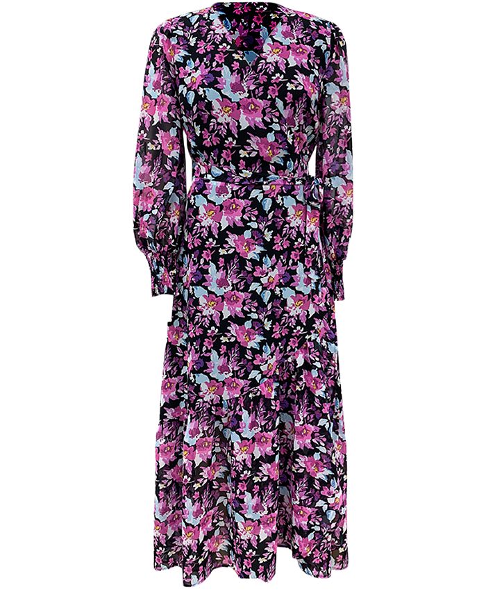 Bar III Floral Print Wrap Maxi Dress Created for Macy s Macy s