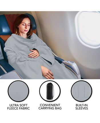 Brookstone blanket online with sleeves