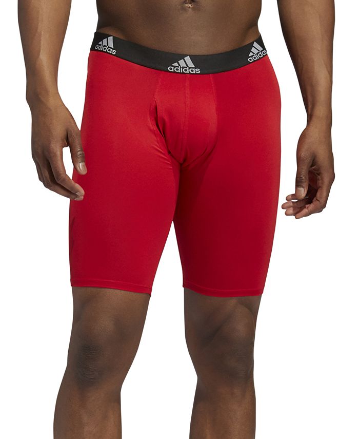 adidas Men's 3Pk. Performance Long Boxer Briefs Macy's