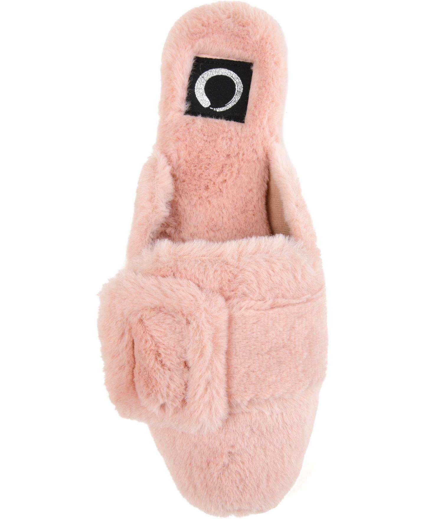 Женские тапочки Journee Collection Eara Slide Slippers, цвет: Пудровый — фото 4
