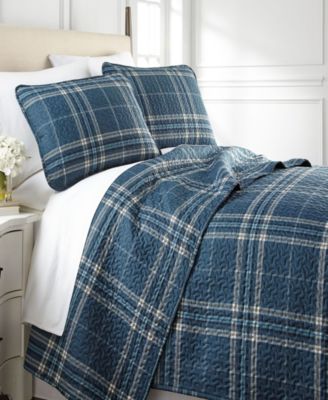 Vilano Plaid Ultra-Soft 3-Pc. Quilt Set, Queen