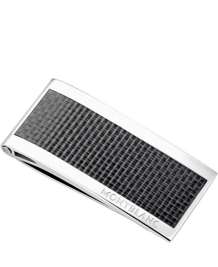 Montblanc - Black Carbon and Stainless Steel Money Clip 104731