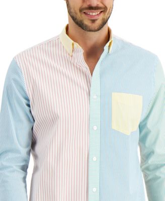 Club Room Men's Mixed-Stripe Shirt, Created for Macy's 
