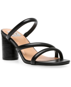 Shop Dv Dolce Vita Women's Myla Strappy Block-heel Sandals In Black