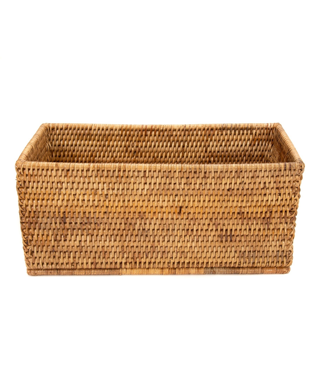 Shop Artifacts Trading Company Artifacts Rattan Rectangular Basket In Honey Brown