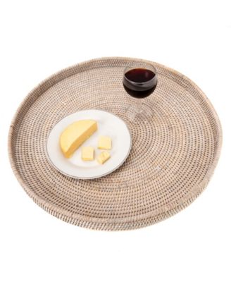 Artifacts Trading Company Artifacts Trading Company Round Ottoman Tray