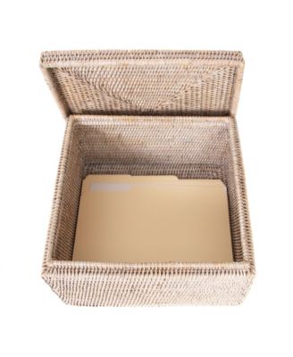 Artifacts Trading Company Storage Box with Lid - Flat File Organizer