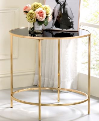 Vardo Glass Top Side Table
