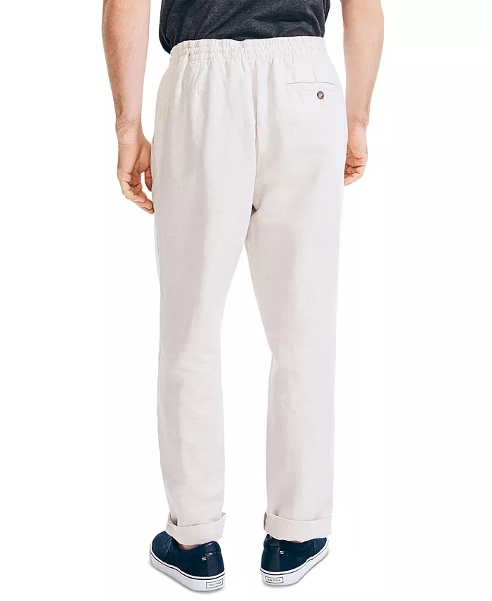 Men's Classic-Fit Elastic Drawstring Linen Pant - thumbnail 6