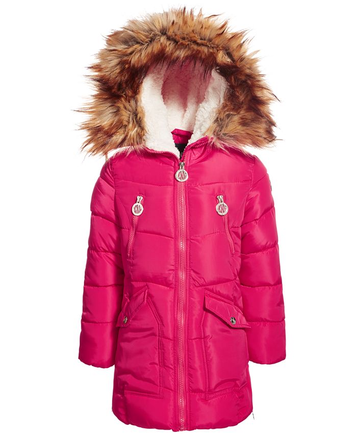 DKNY Toddler Girls Fashion Quilted Puffer Coat - Macy's