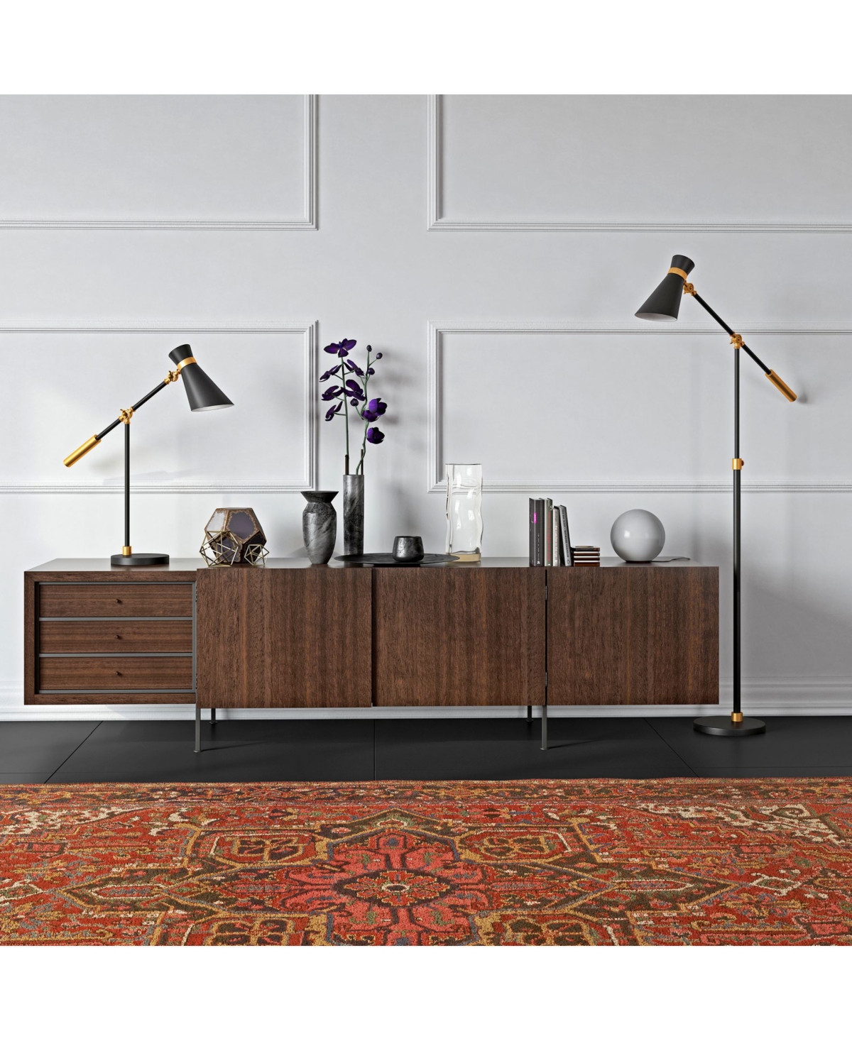 Rex Floor Lamp - Gold-Tone