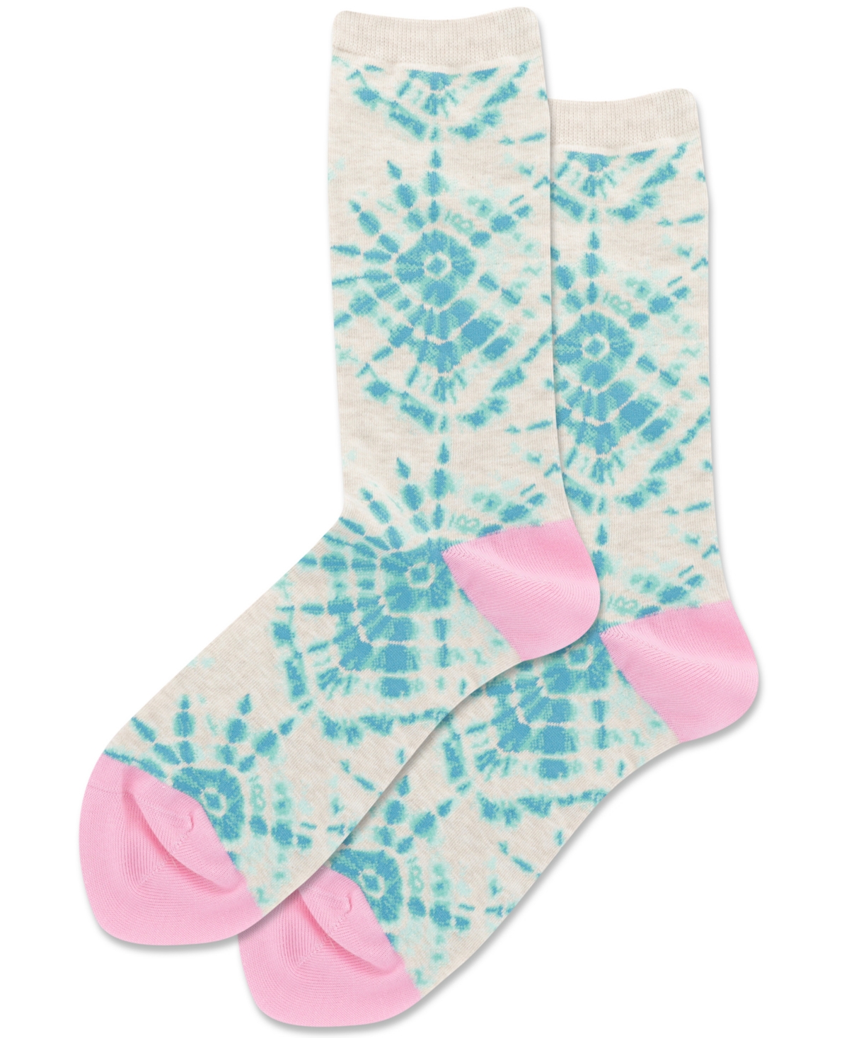 Women's Tie-Dye Crew Socks - Natural