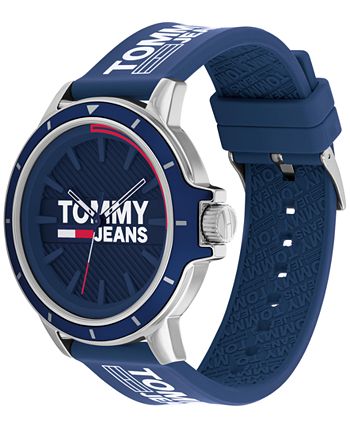 Tommy Hilfiger - Blue Silicone Strap Watch 44mm