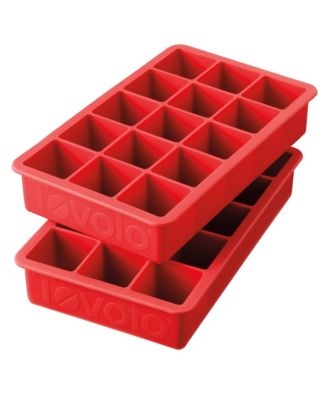 Tovolo - Perfect Cube Silicone Ice Cube Tray for Whiskey, Bourbon, Spirits & Liquor, Set of 2