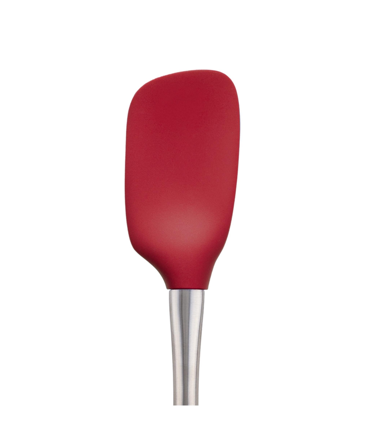 Tovolo Flex-Core Stainless Steel Handled Spoonula, Silicone Spoon Spatula Head