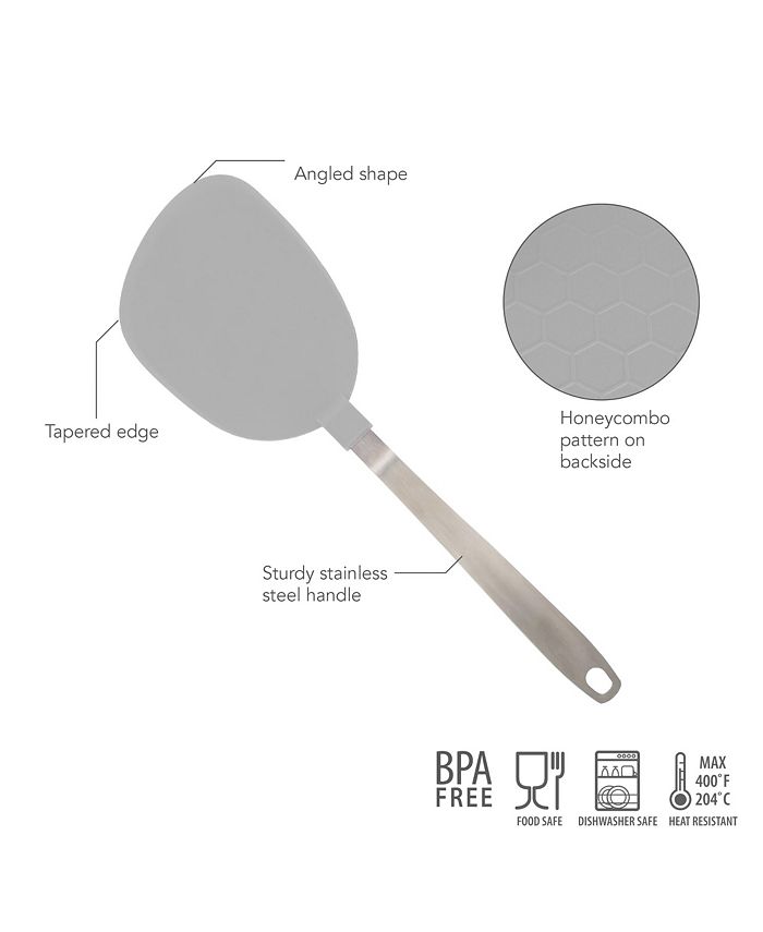 Tovolo Jumbo Nylon Flex Turner, Oversized Pancake Turner, Flexible