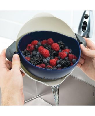Soak N' Strain Colander, Easy-Pour Spout, 1.5-Qt. Food Strainer