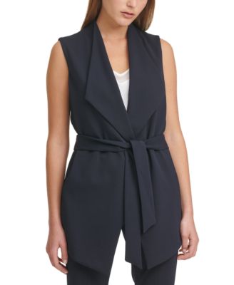 calvin klein belted blazer