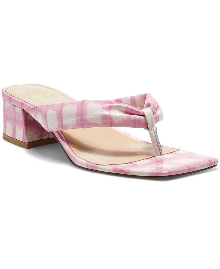 Vince Camuto Women s Sabrina Block Heel Thong Sandals Macy s