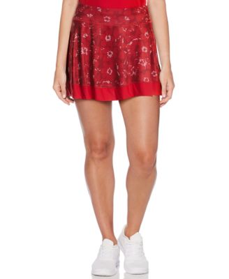 Grand Slam - Floral-Print Ruffled Tennis Skort