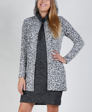 Women's Cozy Single Button Hoodie Cardigan