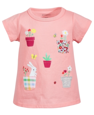 First Impressions Toddler Girls Garden Pocket Cotton T-Shirt Created for Macy's