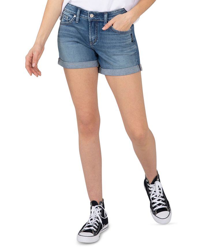 Silver Jeans Co. Denim Boyfriend Shorts Macy's
