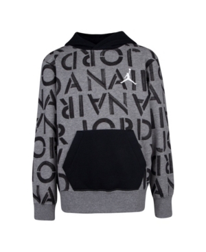 Jordan Little Boys Logo Printed Fleece Hoodie