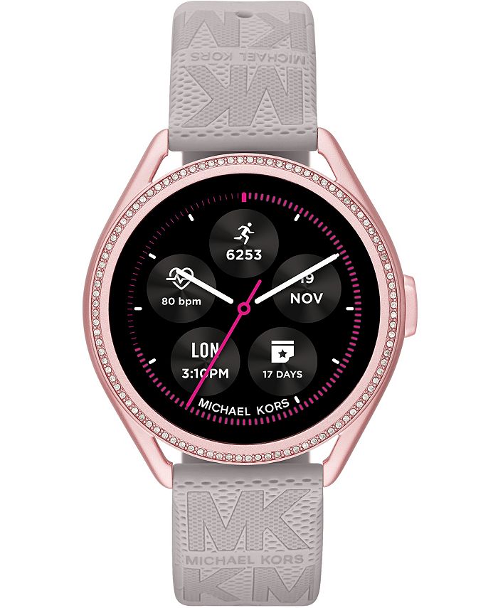 Michael Kors Access Gen 5e MKGO Gray Rubber Smartwatch 43mm & Reviews - All  Watches - Jewelry & Watches - Macy's