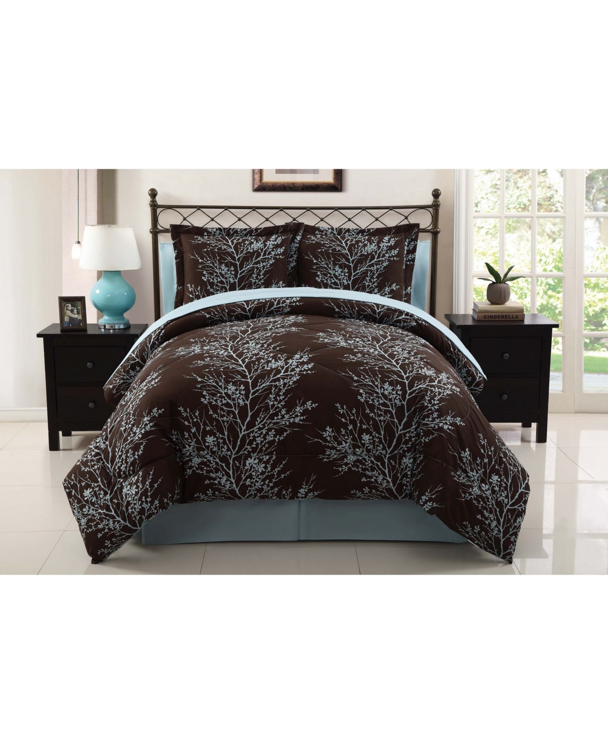 Vcny Home Leaf 8-Pc. Comforter Set