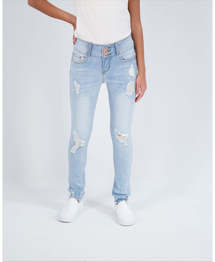 Gogo Jeans Big Girls 3 Button Skinny Jeans Macy s