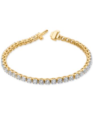 Macy's - Diamond Tennis Bracelet (5 ct. t.w.) in 10K Yellow Gold or 10K White Gold