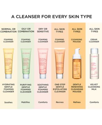 Clarins Soothing Gentle Foaming Cleanser With Shea Butter, 4.2 oz.