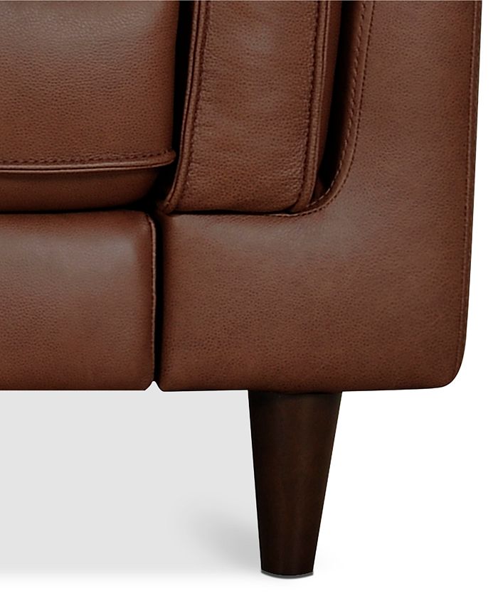 Furniture Kavier 90" Leather Sofa with Power Foot Rest, Created for