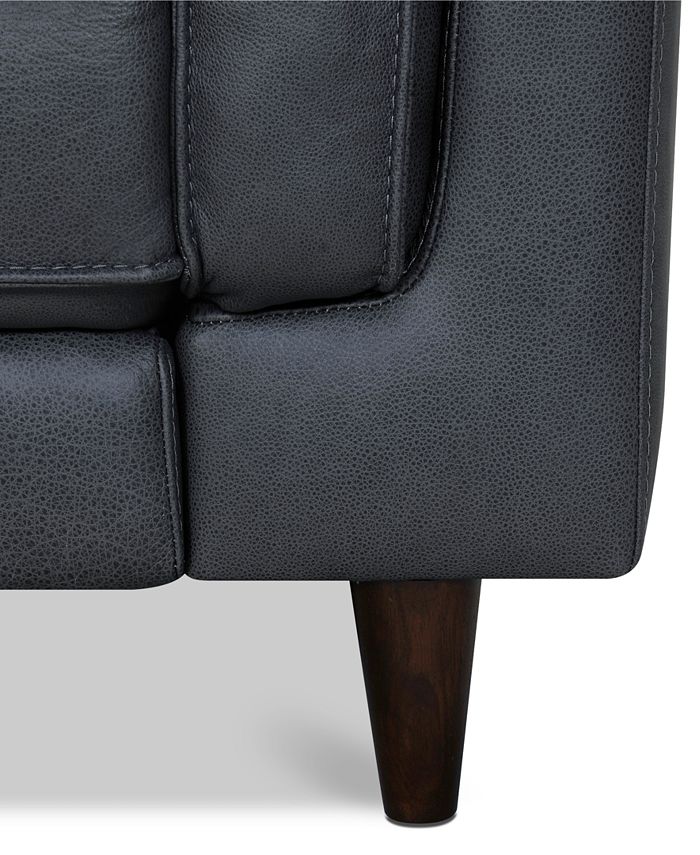 Furniture Kavier 90" Leather Sofa with Power Foot Rest, Created for