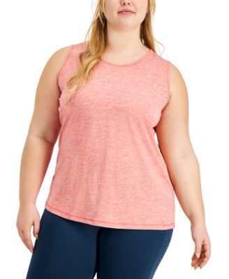 Ideology Plus Size Keyhole-Back Tank 