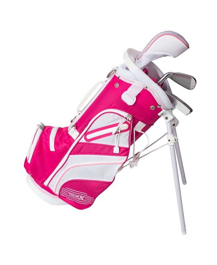 Merchants of Golf Tour X Size 0 3 Piece Junior Golf Set with Stand Bag
