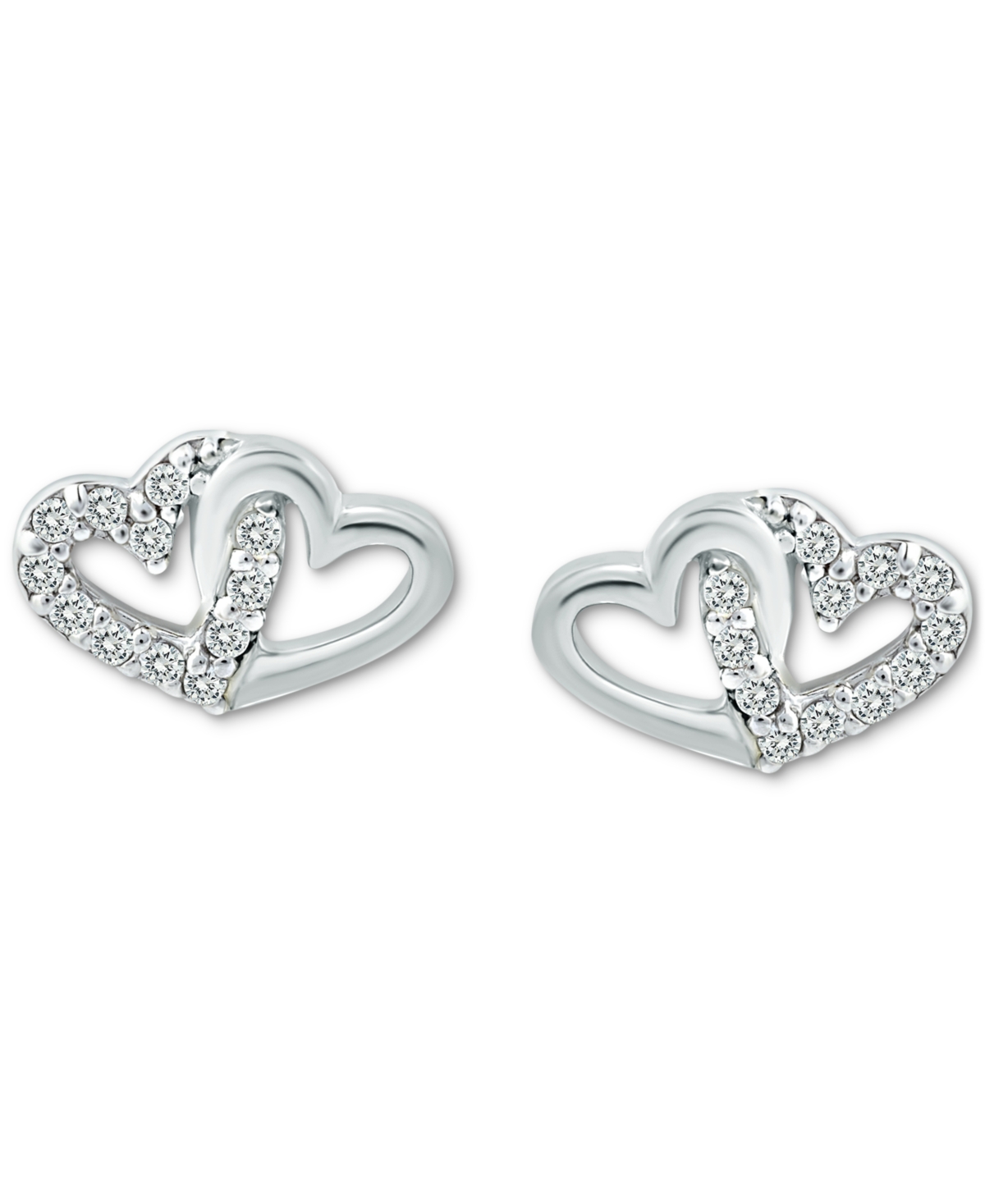 Giani Bernini Cubic Zirconia Intertwined Hearts Stud Earrings, Created for Macy's