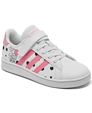 adidas Little Girls Disney Minnie Mouse Grand Court Casual Sneakers from Finish Line