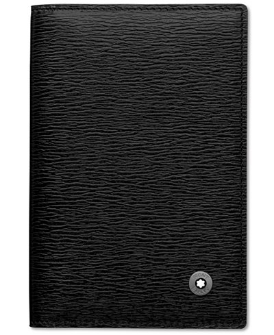Montblanc Black Full-Grain Leather Business Card Holder 38034