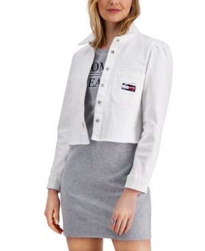 Tommy Jeans White Trucker Jean Jacket