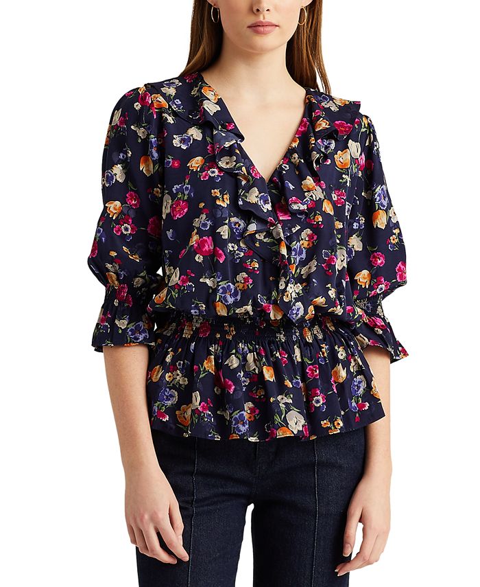 ralph lauren floral top