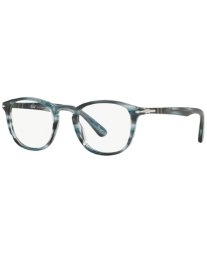 Persol Po3143v Men's Rectangle Eyeglasses In Gray