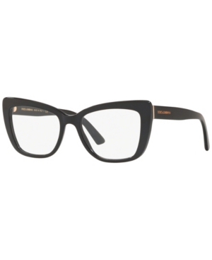 Dolce & Gabbana Dg3308 Women's Cat Eye Eyeglasses In Black