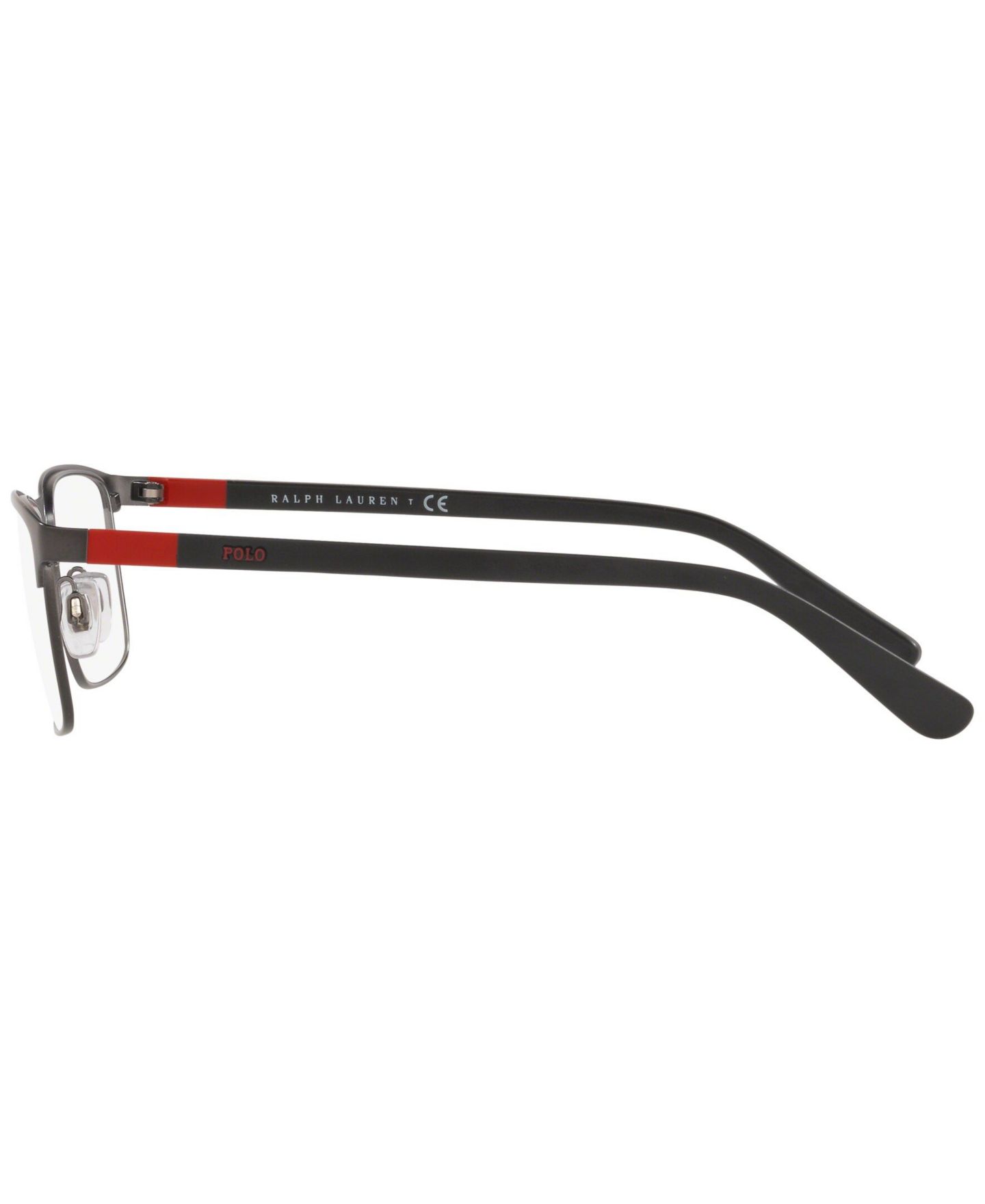 Мужские очки Polo Ralph Lauren Man Rectangle Metal PH1190 Eyeglasses, цвет: Тёмный графитовый металлик — фото 3