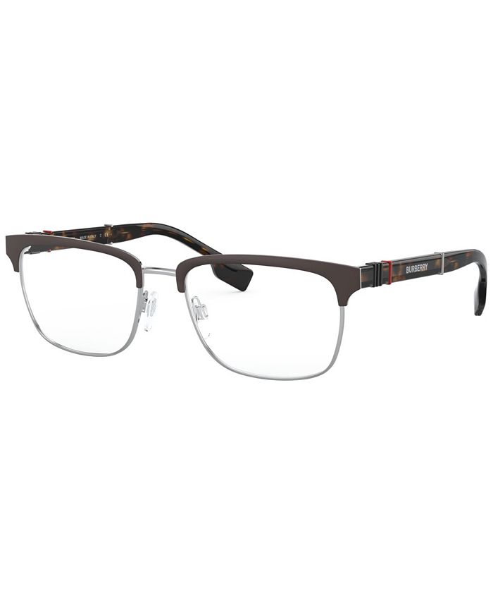 Burberry BE1348 Men's Rectangle Eyeglasses - Macy's