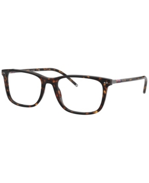 Polo Ralph Lauren Ph2224 Men's Rectangle Eyeglasses In Dark Havana